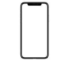 Mockup / Template. Smartphone With Blank Screen For Your Design. PNG 24