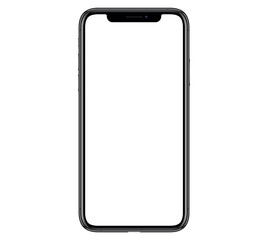 Mockup / template. Smartphone with blank screen for your design. PNG 24