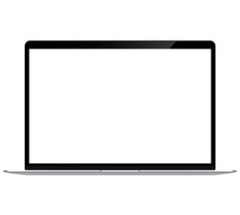 Wall Mural - Mockup / template. Laptop slim with blank screen for your design. PNG 24