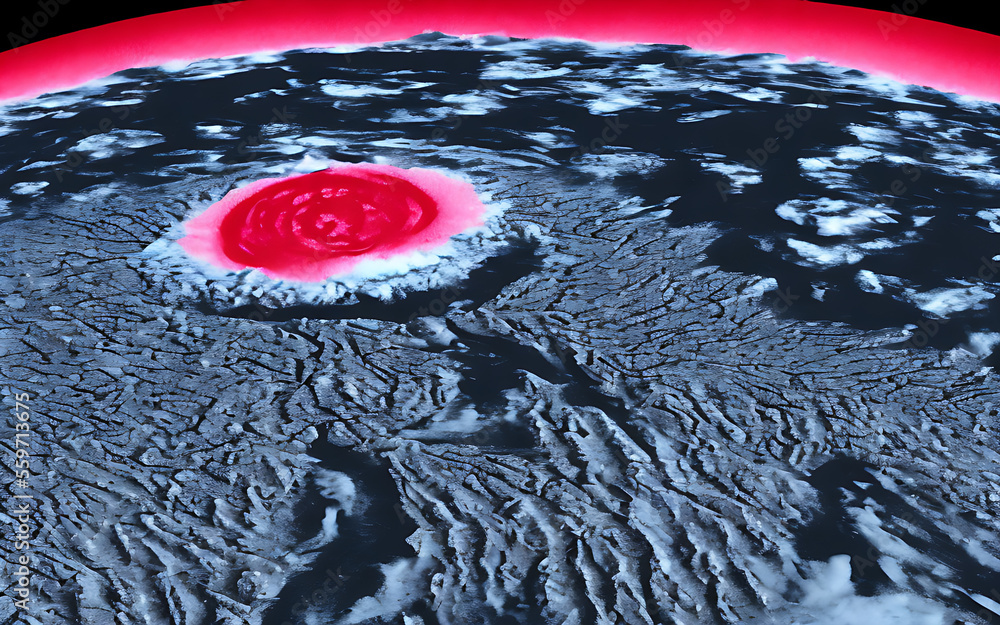 Generative ai image of the effects of global warming and climate change ...