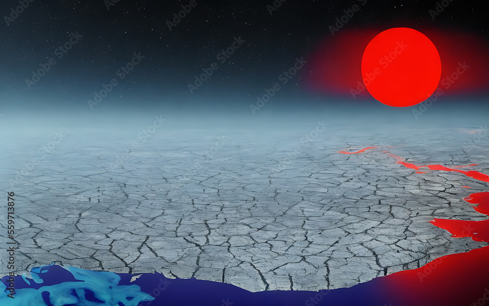 Generative ai image of the effects of global warming and climate change ...