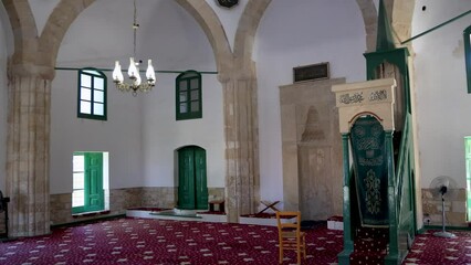 Canvas Print - interior of hala sultan tekkesi - mosque of umm haram in larnaca city, cyprus