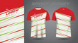 red green shirt sport jersey design