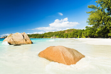 Canvas Print - Anse Lazio beach in Seychelles