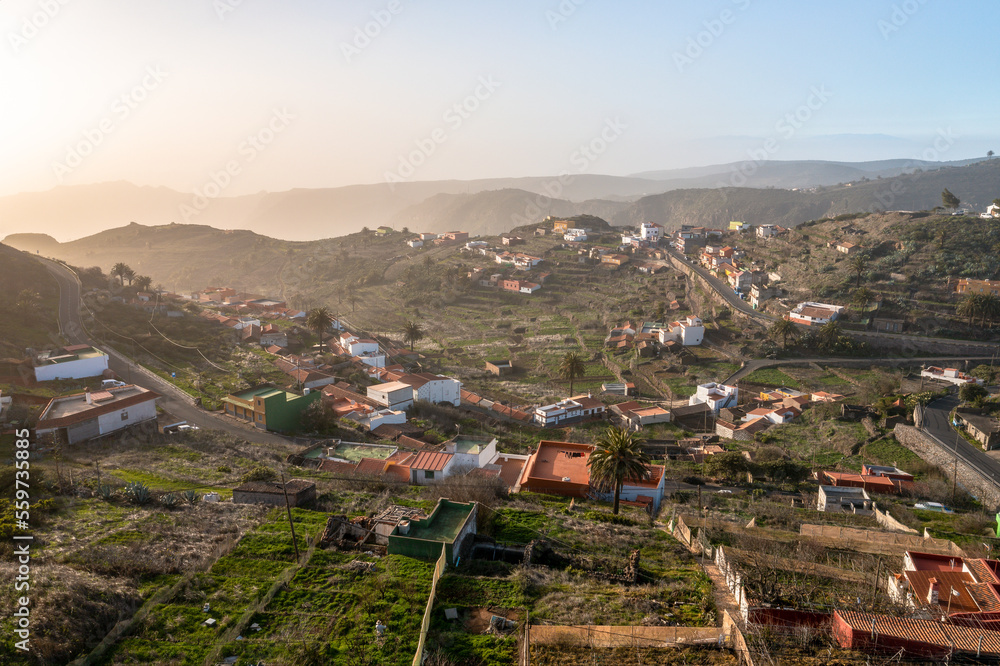 La Gomera One Of The Canary Islands In Spain During Sunset This Image la-gomera-one-of-the-canary-islands-in-spain-during-sunset-this-image