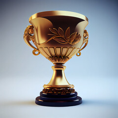 Wall Mural - trophy cup created with generative ai