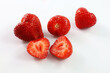 truskawki, strawberries on a white background