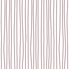 Magenta Purple Uneven Stripes On White Background. Hand Drawn Seamless Pattern. For Interior Decoration, Wrapping Paper, Scrapbooking, Textile, Surface And Packaging Design