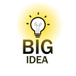 © Md Ayub Ali Khan - Big idea with lightbulb. Great idea. Big idea. vector design.