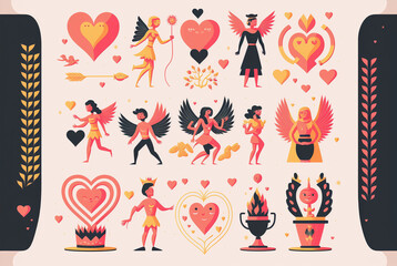  Valentine's day wallpaper greeting card.