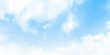 © Sharmin - Background with clouds on blue sky. Beautiful white cloud on blue sky background. Blue Sky vector