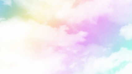 Wall Mural - pastel sky background with clouds
