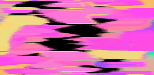 Aufkleber - Abstract background with digital pixel noise glitch artifacts. Screen showing video tape with damage.