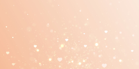 Poster - Elegant Valentine's Day background with light effects and gradient. For web design and illustrations.