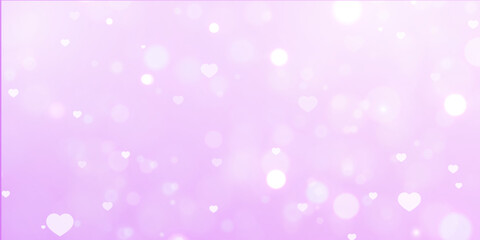 Poster - Elegant Valentine's Day background with light effects and gradient. For web design and illustrations.
