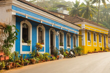 Vintage Walls And Windows Windows Of Goan Houses In Fontainhas Panaji, Goa. Places To Visit In Goa When On Vacation.