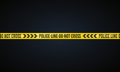 Police line do not cross barricade vector illustration design