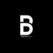 Modern letter B D creative monogram logo