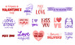 © ArtFM - Valentine's day lettering vector set. Love Valentine quotes