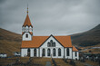Sandavágs church on  Faroe Islands
