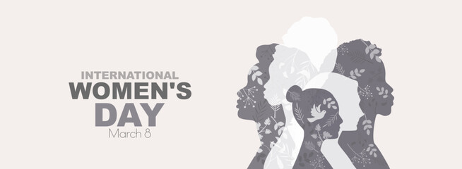 Wall Mural - International Women's Day banner.