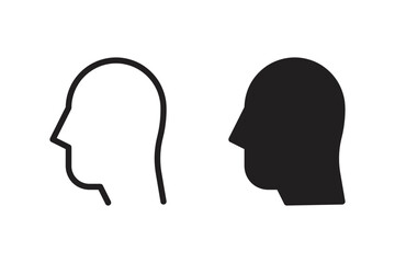 Head silhoutte icon