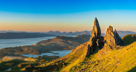 Poster - Old Man of Storr panorama on Isle of Skye, Scotland