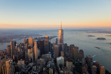 Freedom Tower Manhattan Skyline NYC Aerial Photography