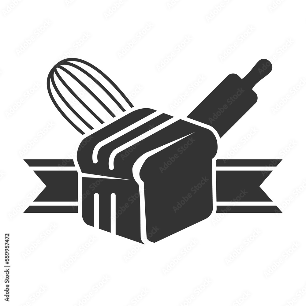 Bakery logo badge template Icon Illustration Brand Identity Stock ...