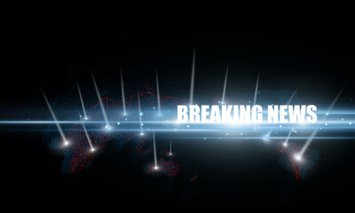Wall Mural - abstract breaking news light out technology background hitech communication concept innovation send 