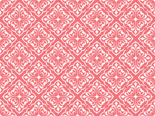 Floral Pattern. Vintage Wallpaper In The Baroque Style. Seamless Vector Background. White And Pink Ornament For Fabric, Wallpaper, Packaging. Ornate Damask Flower Ornament
