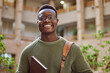 © S Fanti/peopleimages.com - University student, black man and portrait at campus for education, learning and studying in Atlanta. Happy young male college student with motivation for knowledge, scholarship opportunity and goals