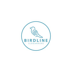 Wall Mural - Bird line creative design logo template inspiration