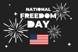 Illustration vector graphic of national freedom day