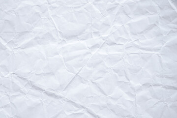 white crumpled paper background