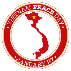 Sticker - Vietnam Peace Day Banner Design