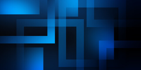 Abstract modern blue geometric background with space for your text