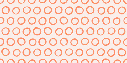 Aufkleber - Abstract orange thin circles. Vector print for wallpaper or seamless surfaces.