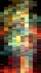 Stripes abstract background loop. Multi-colored moving lines. Vertical format. Seamless looping.