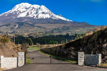 Wall Mural - Andes mountain Cotopaxi in Ecuador