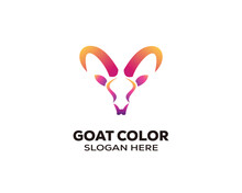 GOAT Logo Gradient Design Illustration