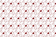 © Avi - Abstract seamless pattern with red hearts and letter
