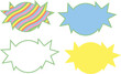 © Іванна Поліщук - Isolated vector cute colorfull set of frames for your design. For greeting cards, birthday, wedding, children's party, design, books.