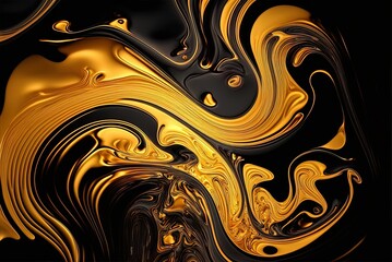 There's a backdrop of gold liquid marble, and it's quite luxurious. Generative AI