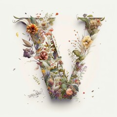 alphabet a b c d f g h j k l m n p q r s t v x z flower, floral, pattern, illustration, nature, desi