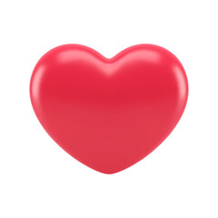 Wall Mural - 3d heart red balloon passion enamored romantic 3d icon realistic vector illustration