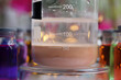 Preparation of a brown insoluble substance of manganese sulfide in a beaker.