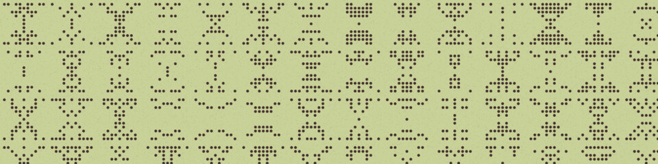 Wall Mural - abstract color halftone dots generative art background illustration