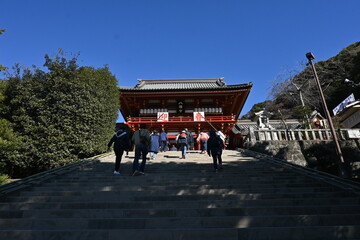 Sticker - Tourist attractions in Japan Kamakura ’Tsurugaoka Hachimangu shrine’ This is famous as a shrine related to Minamoto no Yoritomo, the first shogun of Kamakura Shogunate.