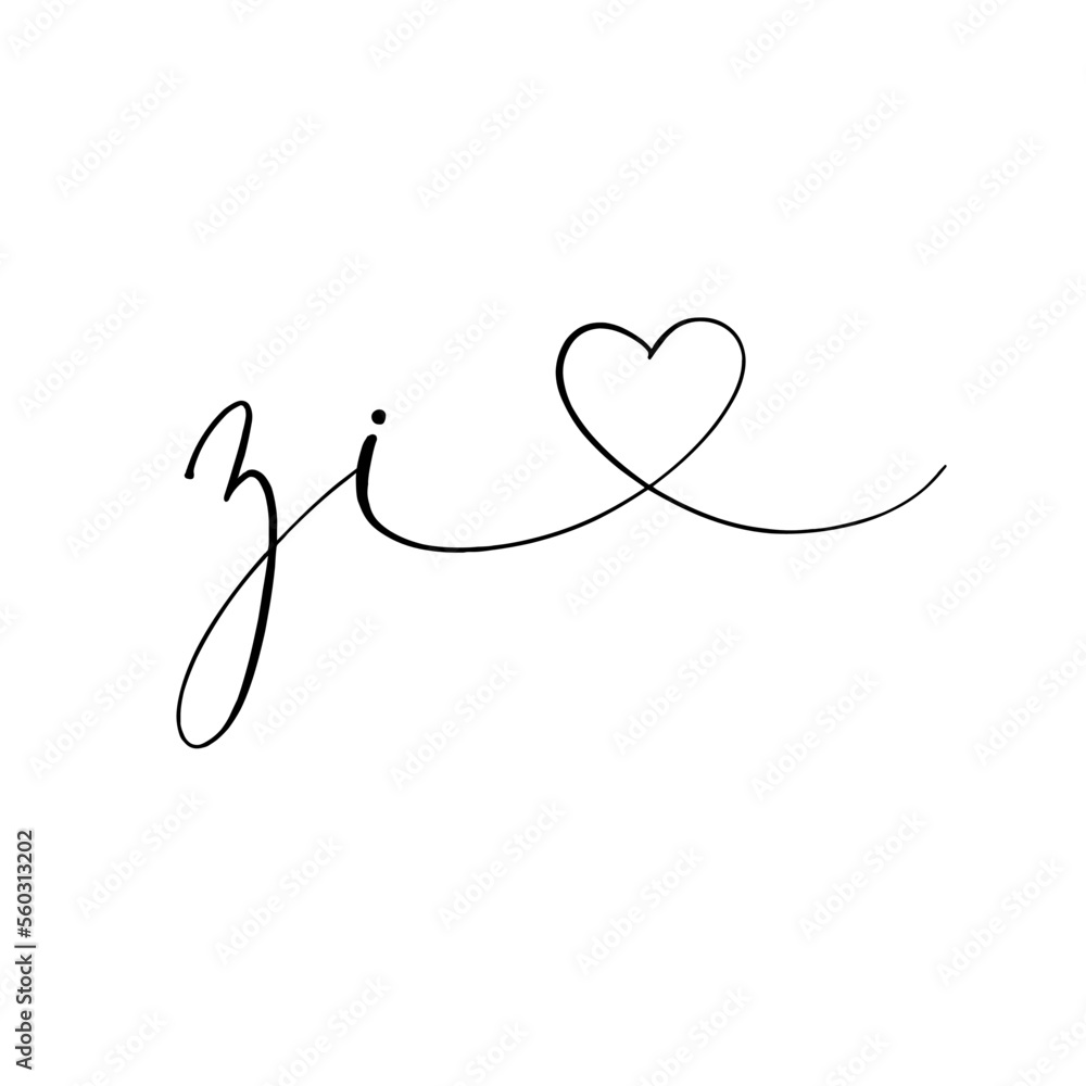 Initial wedding monogram logo template Stock Vector | Adobe Stock